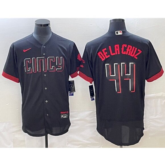 Mens Youths Kids Womens Elly De La Cruz Black City Stitched Jersey
